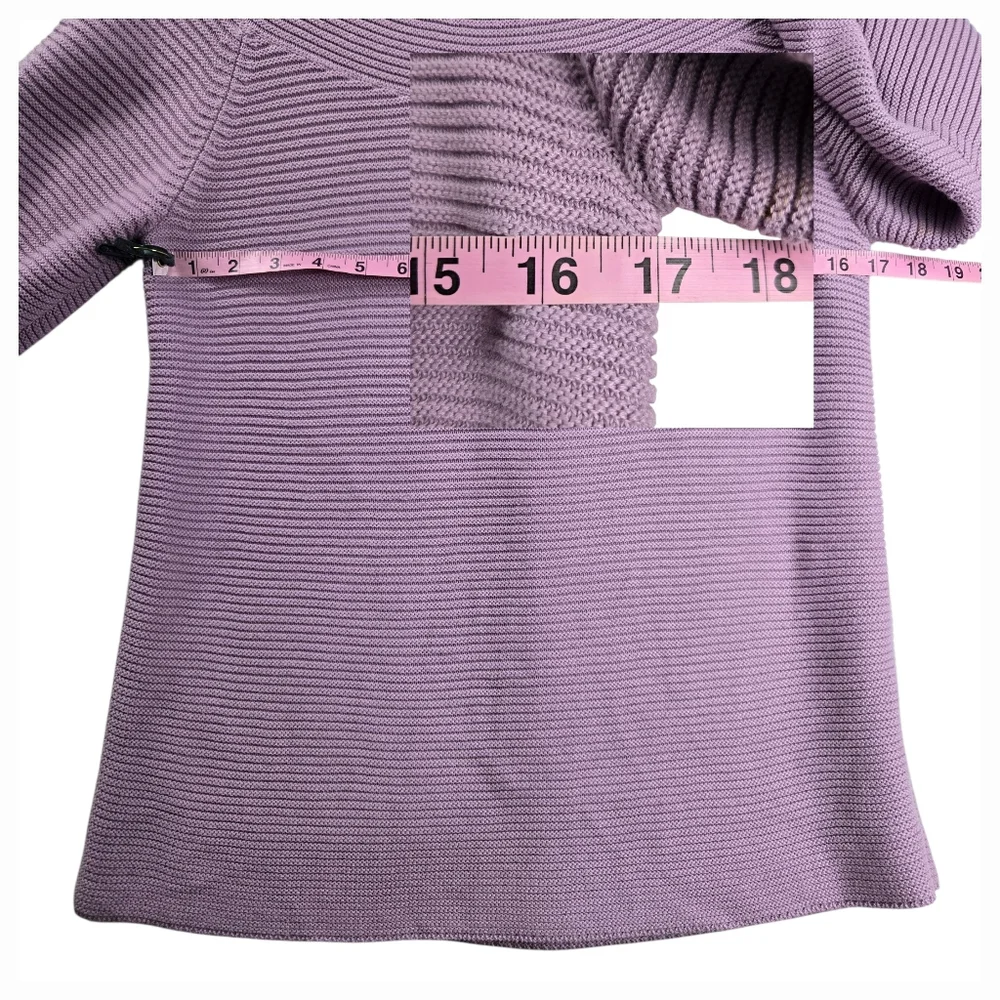 Talbots Lavender Purple Ribbed Knit Sweater‎